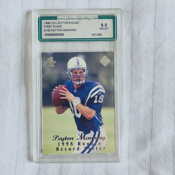 1998 Collector's Edge First Place #136 PEYTON MANNING. NM-MT 8.0. Rare.